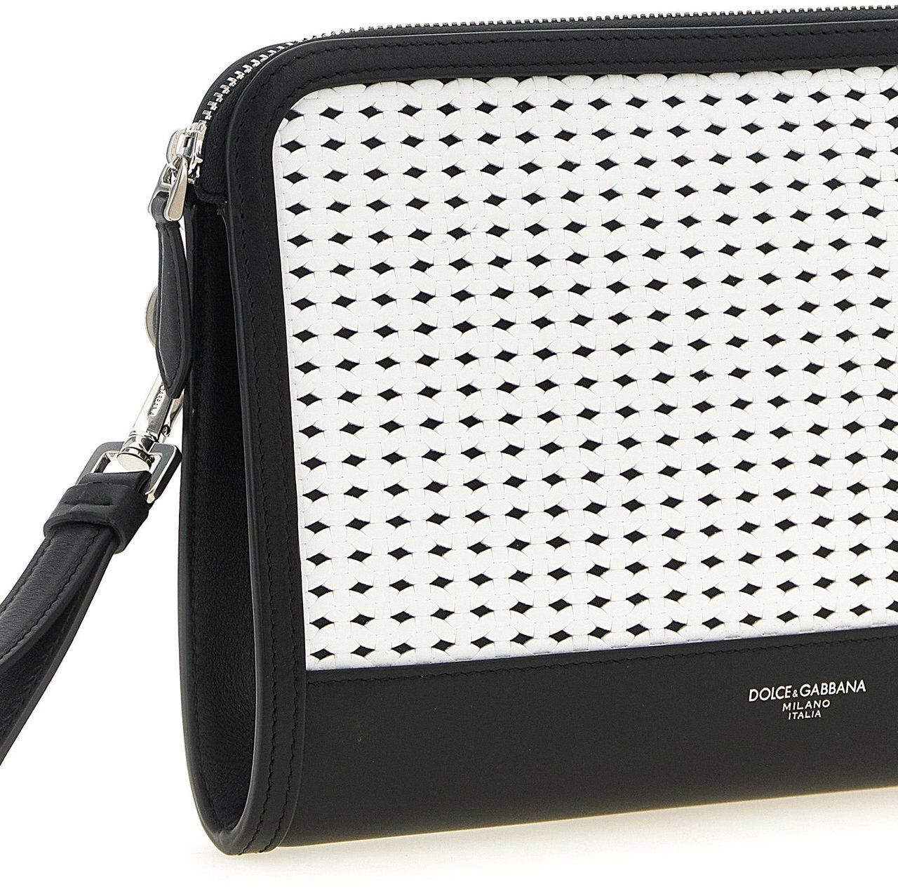 Dolce & Gabbana Bicolor Calfskin Clutch Bag Divers