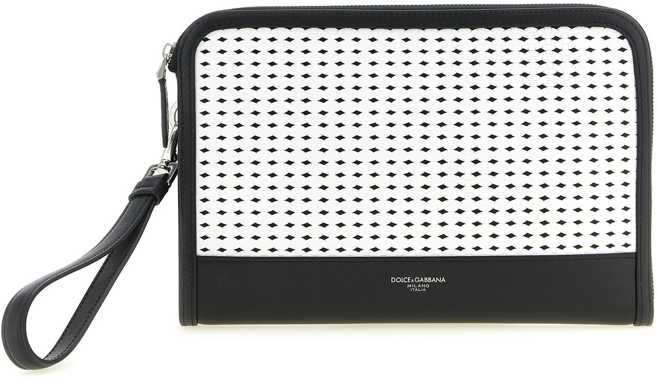 Dolce & Gabbana Bicolor Calfskin Clutch Bag Divers