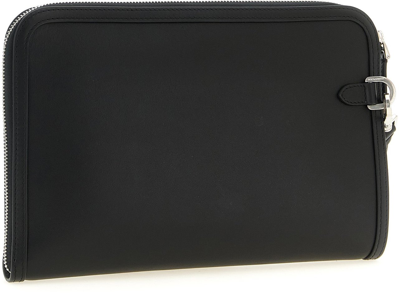 Dolce & Gabbana Bicolor Calfskin Clutch Bag Divers
