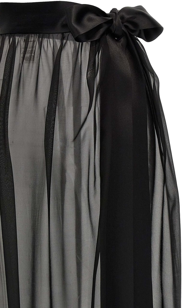 Dolce & Gabbana Black Silk Mini Skirt Zwart