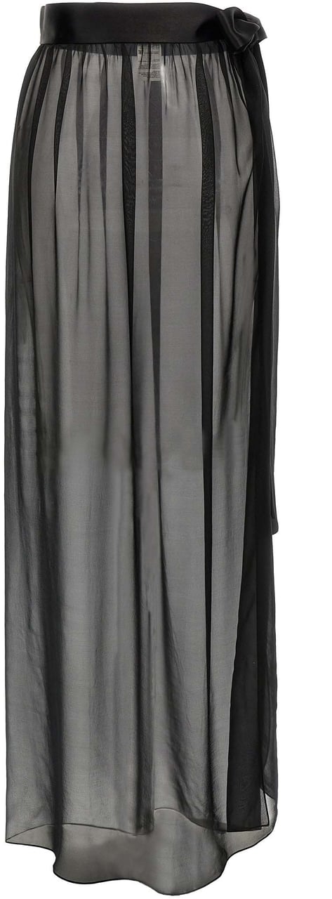 Dolce & Gabbana Black Silk Mini Skirt Zwart