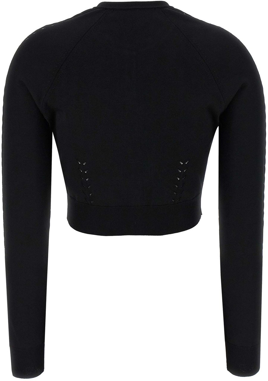 Dolce & Gabbana Black Viscose Cardigan Zwart