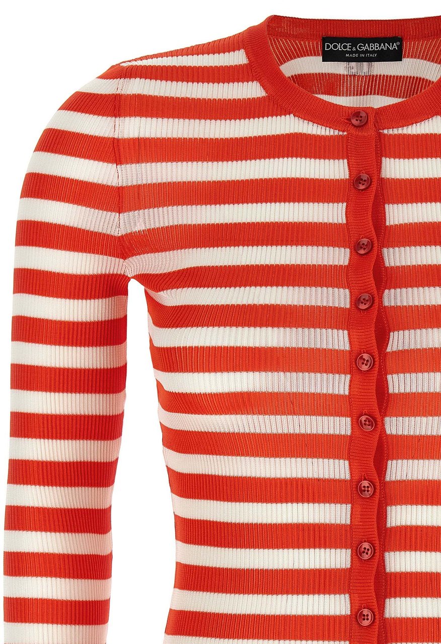 Dolce & Gabbana Orange Viscose Cardigan Oranje