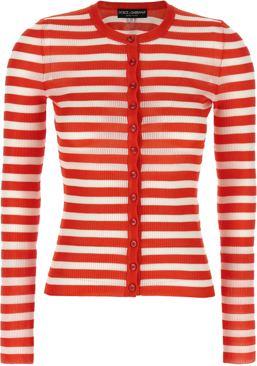 Dolce & Gabbana Orange Viscose Cardigan Oranje