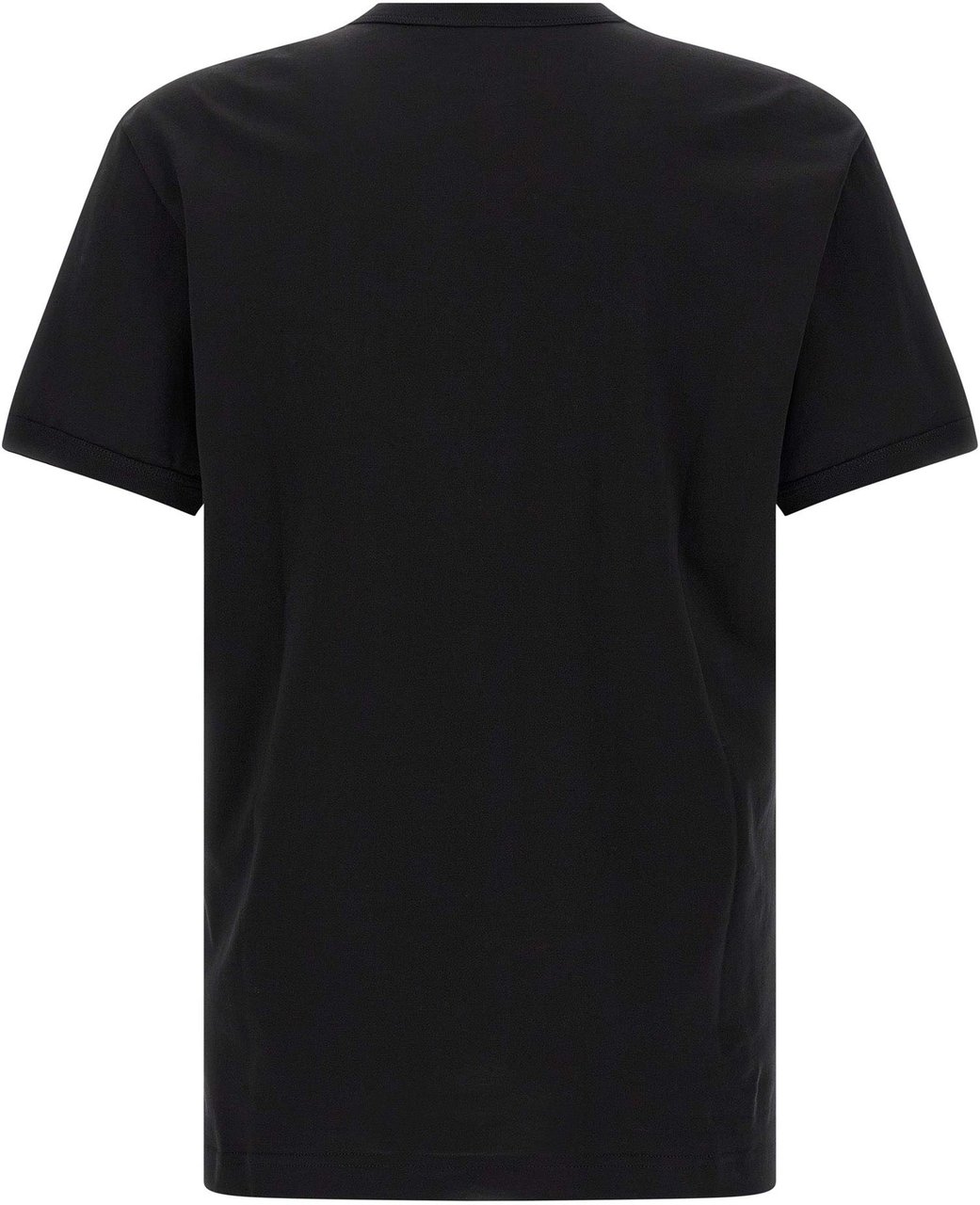 Dolce & Gabbana Black Cotton T-Shirt Zwart