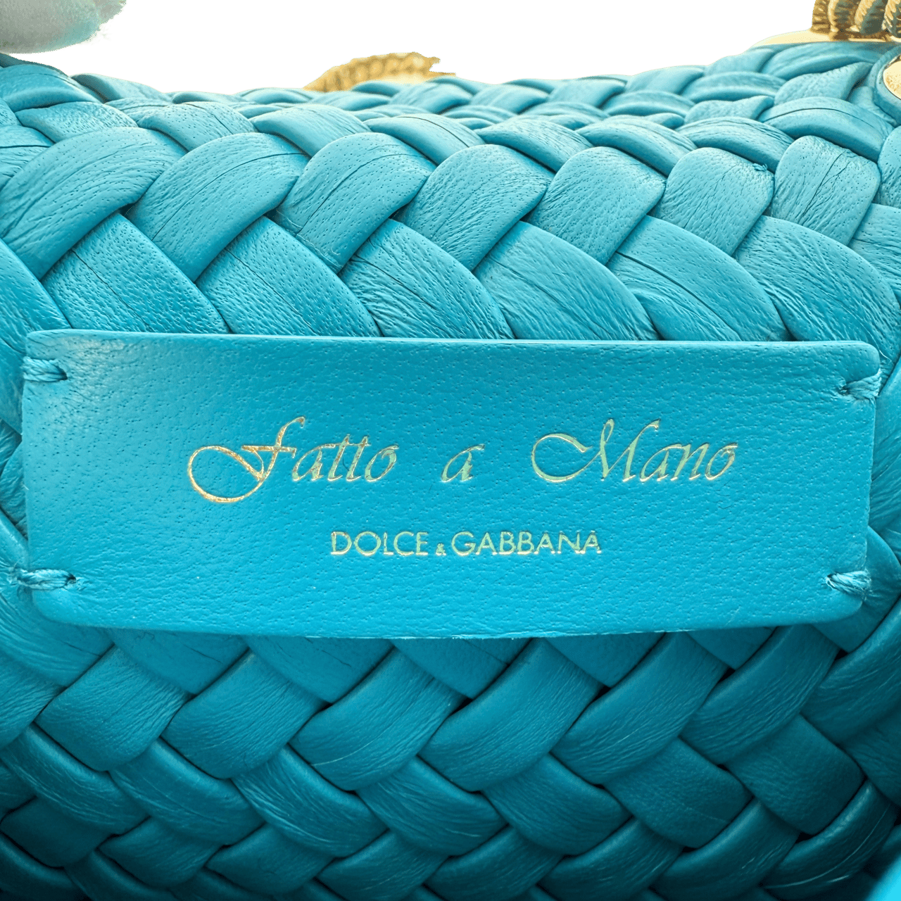 Dolce & Gabbana Dolce & Gabbana kleine Devotion Umhängetasche Blau / neuwertig Blauw