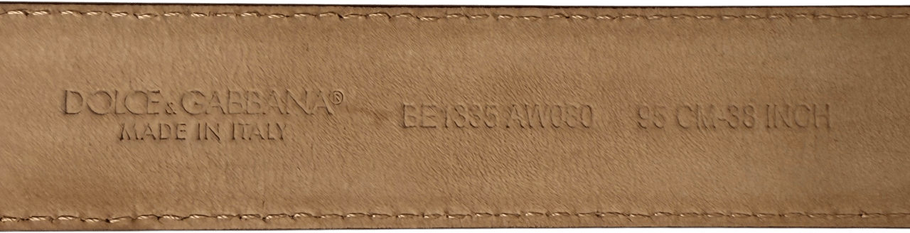 Dolce & Gabbana Dolce & Gabbana Amore Gürtel Größe 95 Schwarz / neuwertig Zwart