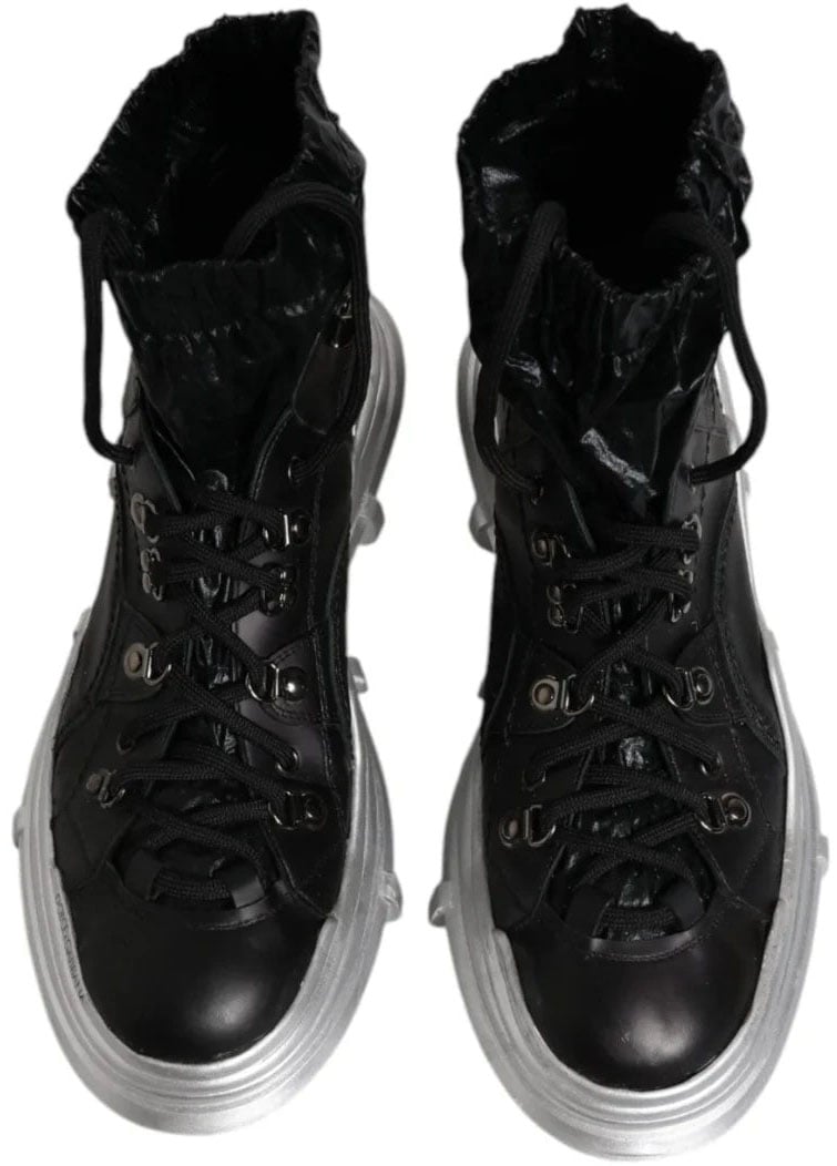Dolce & Gabbana Dolce & Gabbana Ankle Boots Black Man Dierenprint