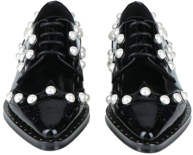 Dolce & Gabbana Dolce & Gabbana Derby Black Woman Dierenprint