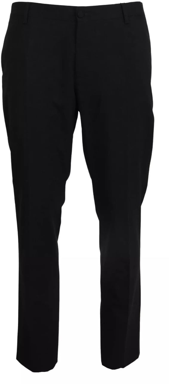 Dolce & Gabbana Grey Stretch Formal Trousers Grijs