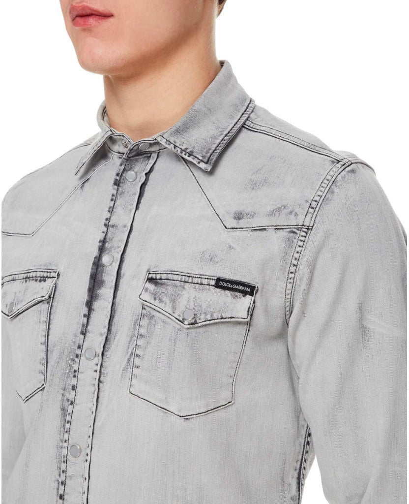 Dolce & Gabbana dolce & gabbana - Shirts - g5ex7d-g8dm1-grigio Dierenprint