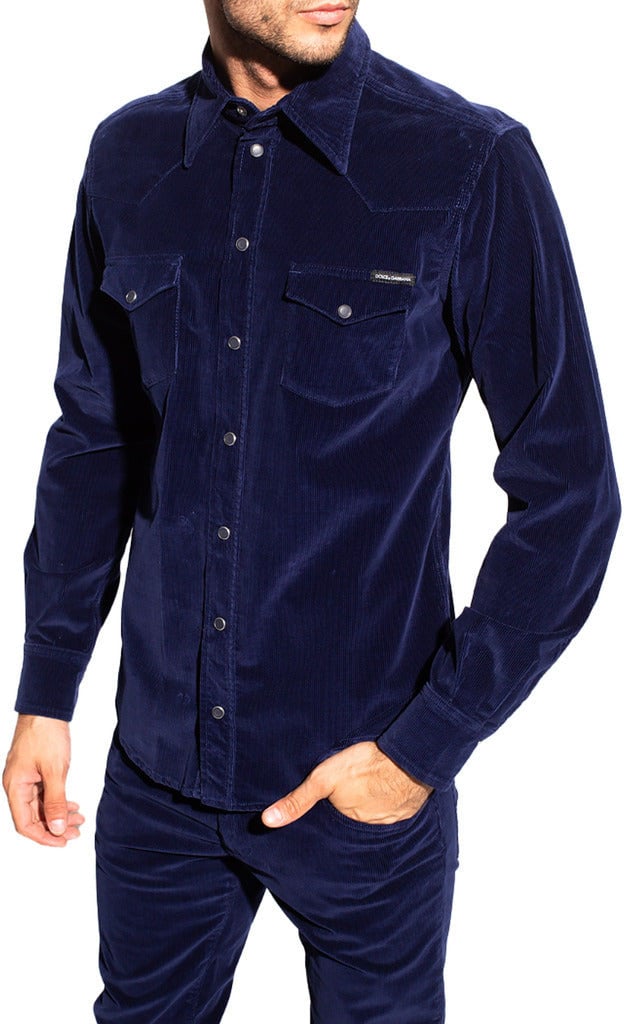 Dolce & Gabbana dolce & gabbana - Shirts - g5jc8t-g8ed4-blu Blauw