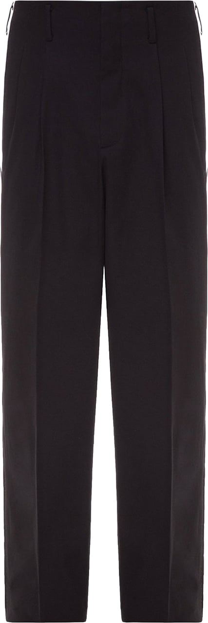 Dolce & Gabbana Side Stripe Pleat Trousers Zwart