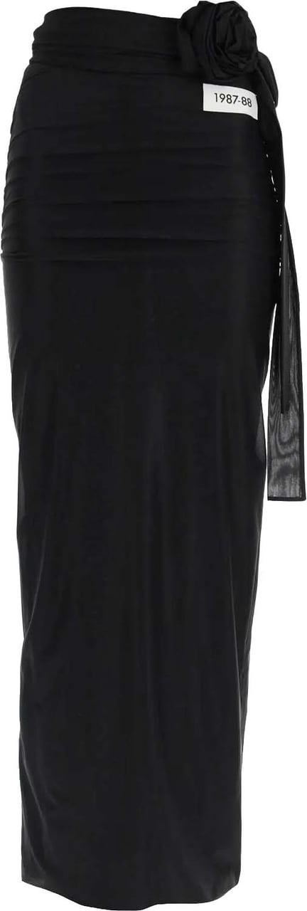 Dolce & Gabbana Dolce&Gabbana Jersey Stretch Maxi Skirt Zwart