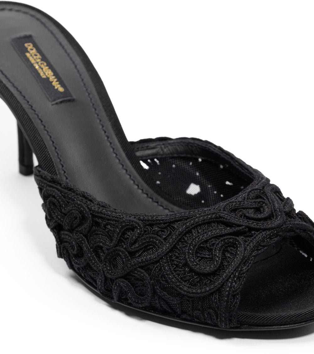 Dolce & Gabbana Heeled Sandals Black Divers