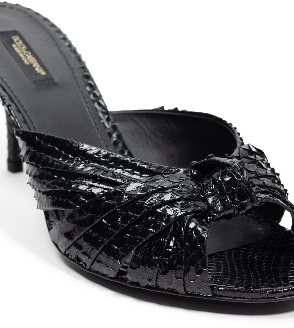 Dolce & Gabbana Heeled Sandals Black Divers