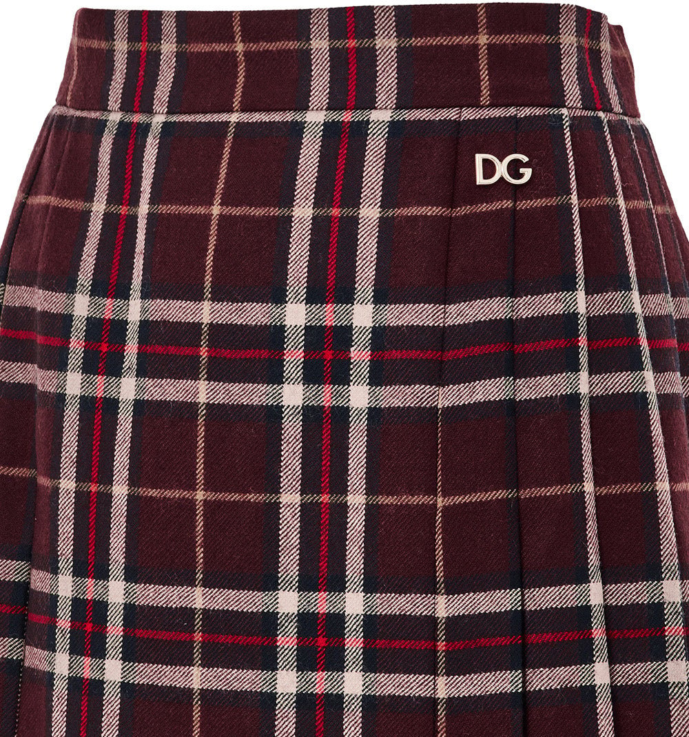 Dolce & Gabbana Skirts Burgundy Divers