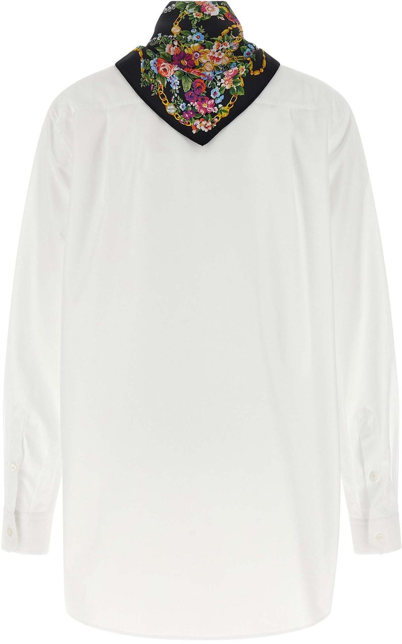 Dolce & Gabbana White Cotton Blouse Wit