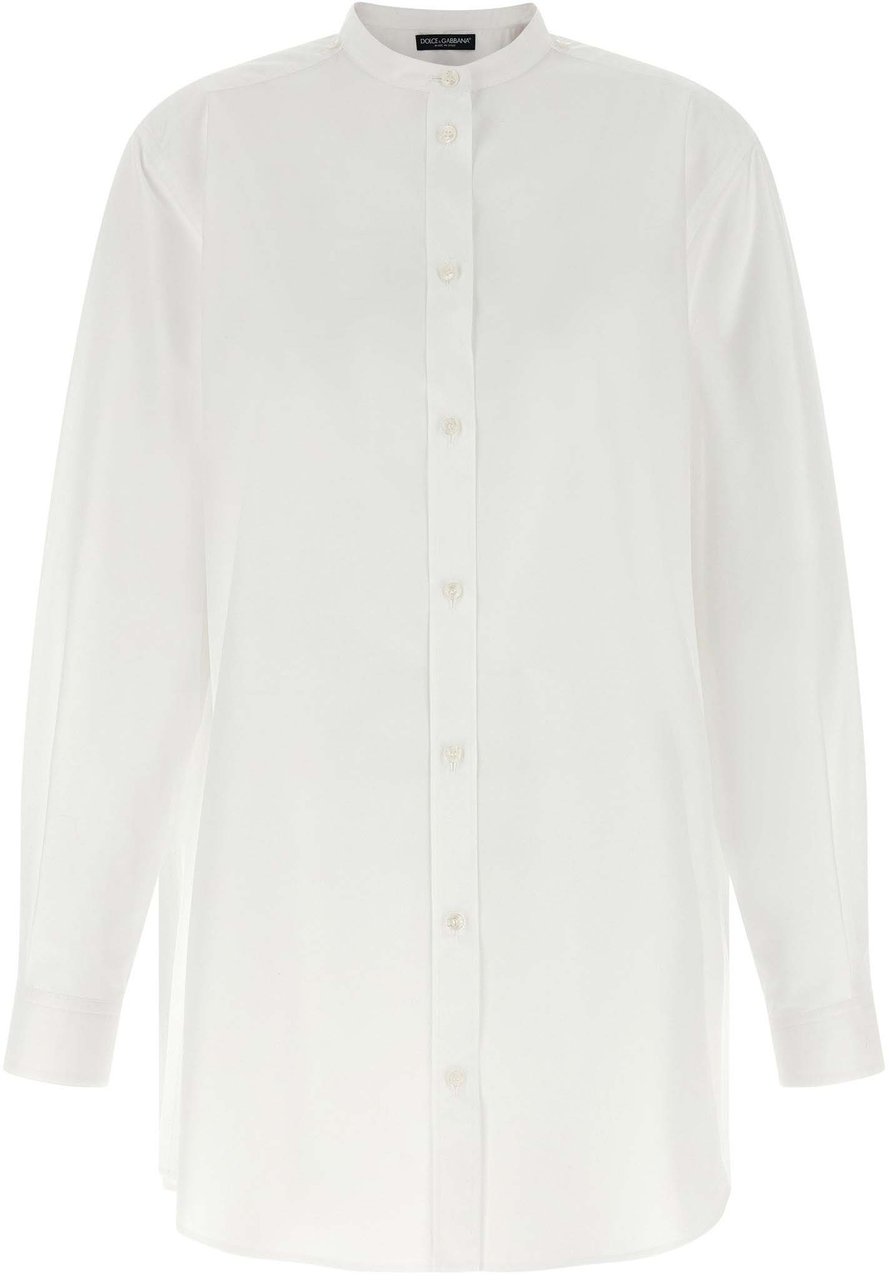 Dolce & Gabbana White Cotton Blouse Wit