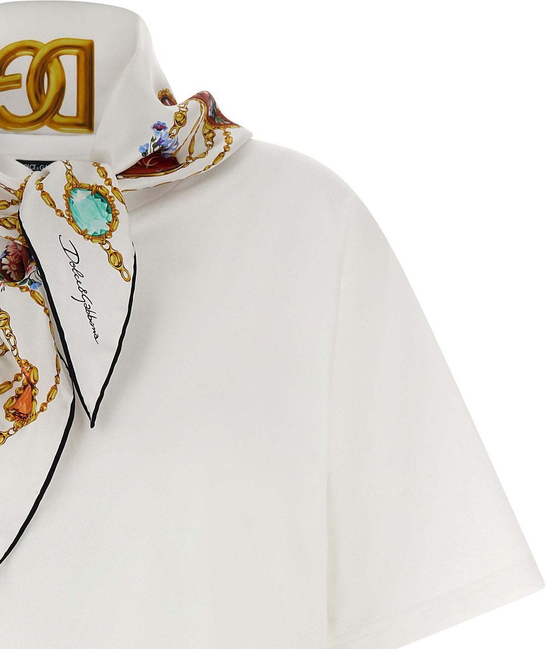 Dolce & Gabbana White Cotton T-Shirt Wit