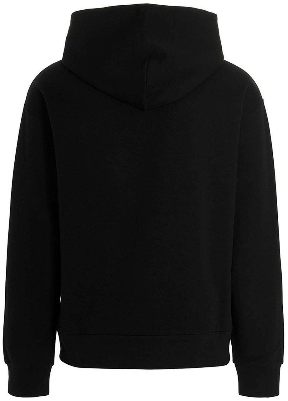 Dolce & Gabbana Black Cotton Sweatshirt Zwart