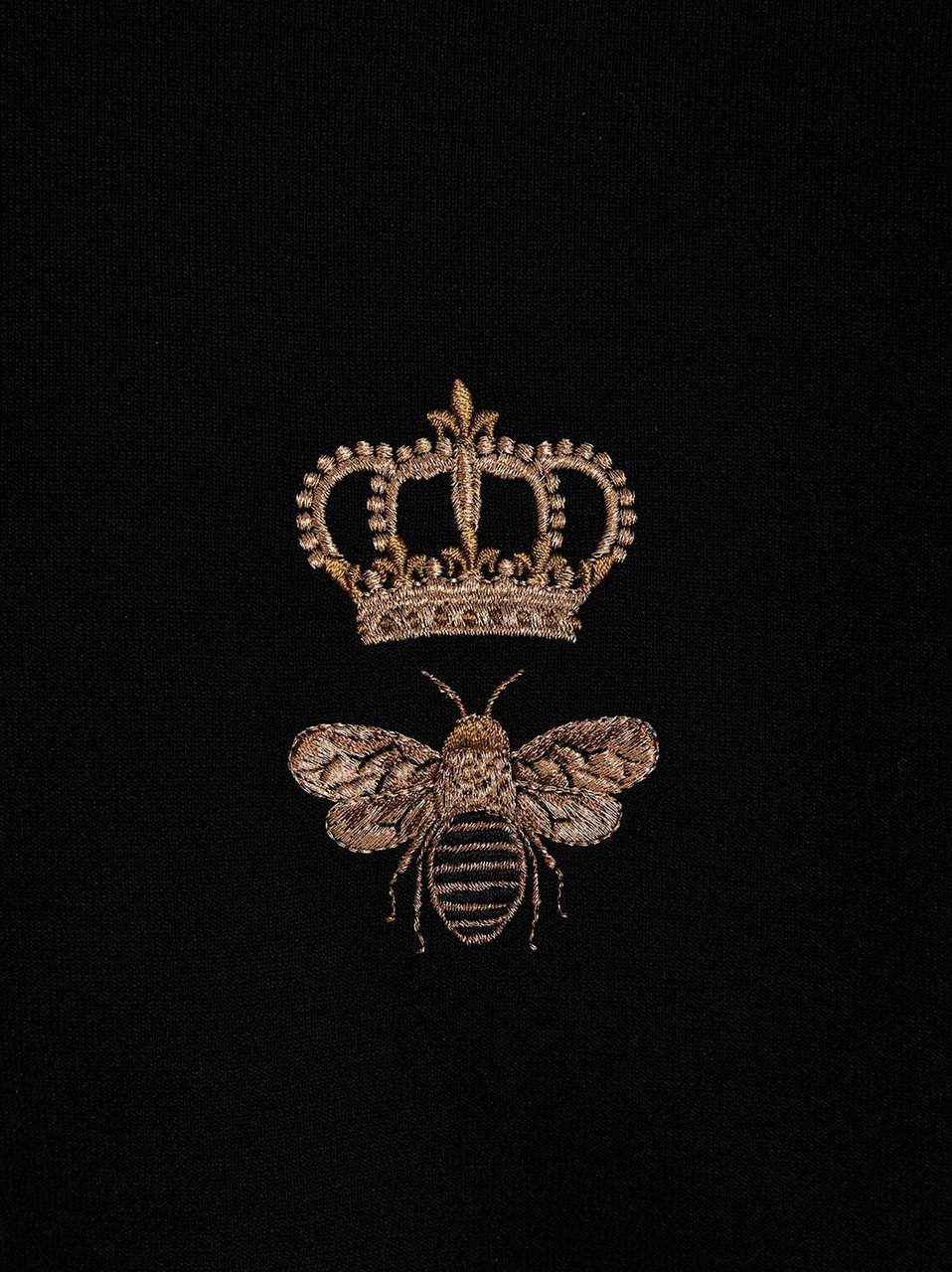 Dolce & Gabbana Black Cotton Sweatshirt Zwart