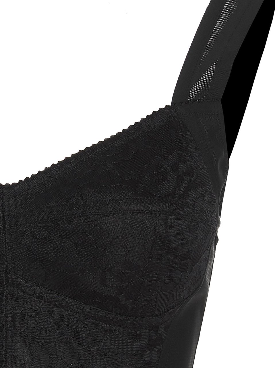 Dolce & Gabbana Black Polyamide Tank Tops Zwart