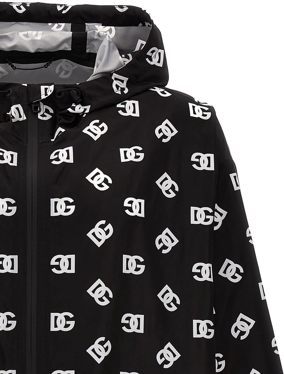 Dolce & Gabbana Bicolor Polyester Shell Jacket Divers
