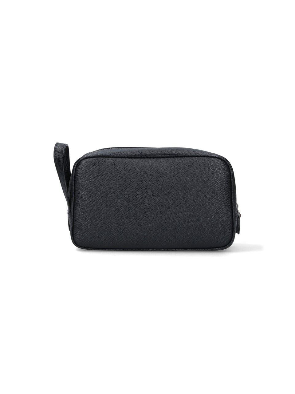 Dolce & Gabbana Rectangular Black Calf Leather Beauty Case Zwart