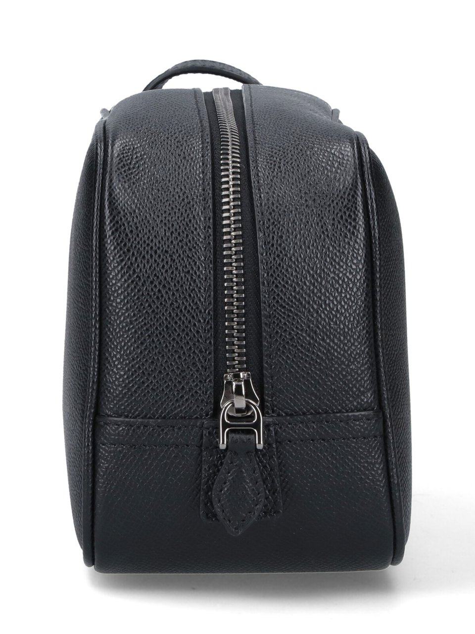Dolce & Gabbana Rectangular Black Calf Leather Beauty Case Zwart