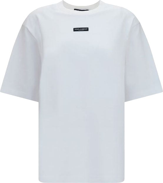 Dolce & Gabbana White Cotton T-Shirt Wit