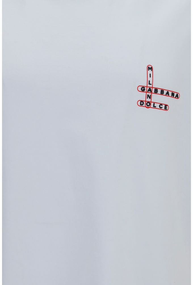 Dolce & Gabbana White Cotton T-Shirt Wit