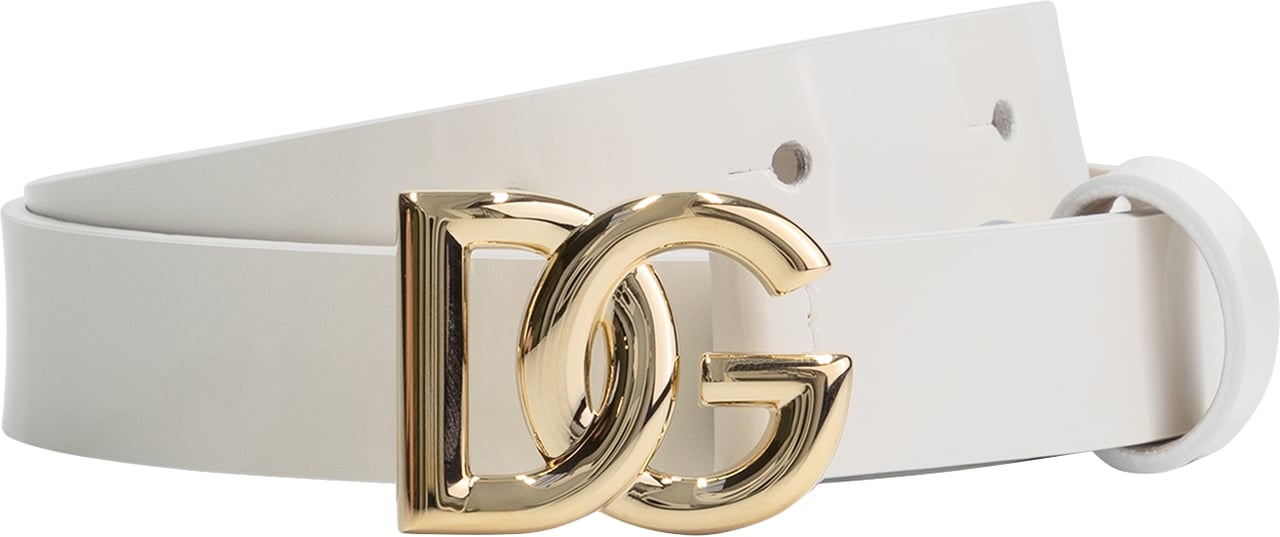 Dolce & Gabbana Logo Belt Wit