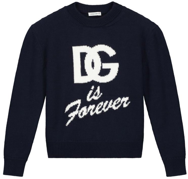 Dolce & Gabbana Crewneck Pullover Blauw