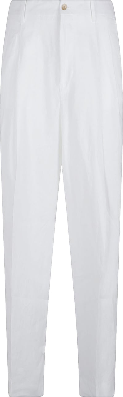 Dolce & Gabbana High-Waisted Tailored Trousers with Pleated Front Wit
