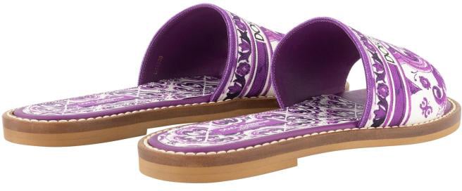Dolce & Gabbana Flat Slides Paars