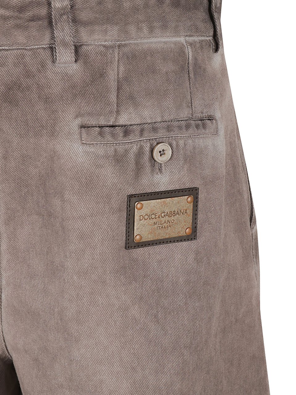 Dolce & Gabbana Tailored Cotton Shorts Grijs
