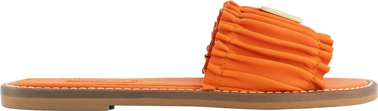 Dolce & Gabbana Flat Slides Oranje