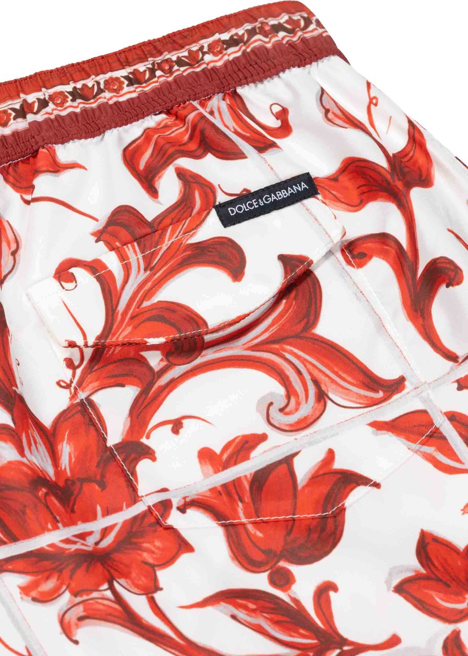 Dolce & Gabbana Mid Length Boxer Rood