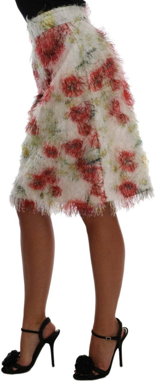 Dolce & Gabbana Floral Patterned Pencil Straight Skirt Divers