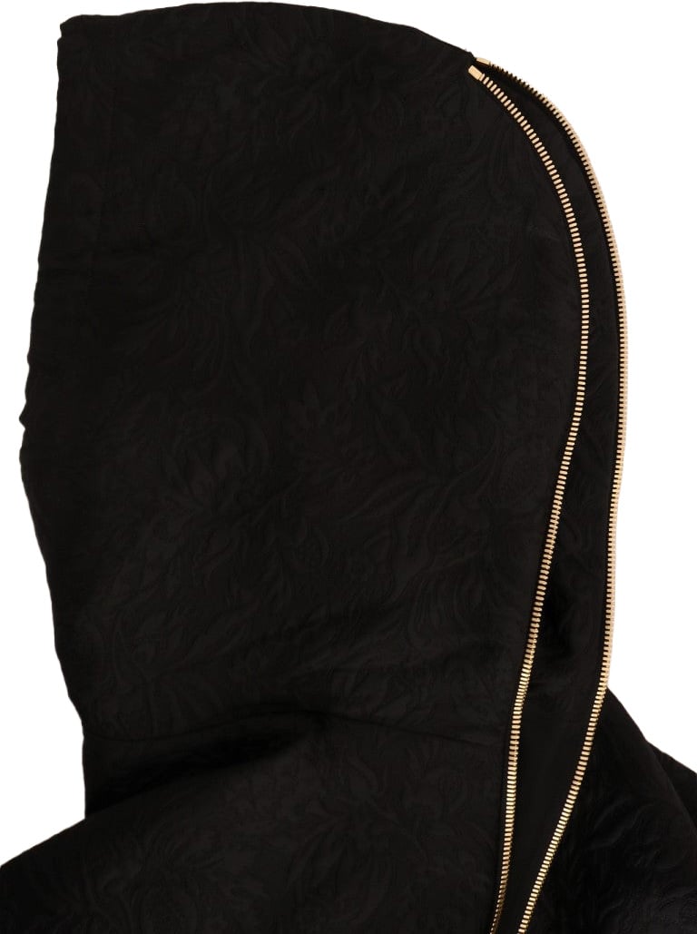 Dolce & Gabbana Black Fairy Tale Crystal Hooded Sweater Zwart
