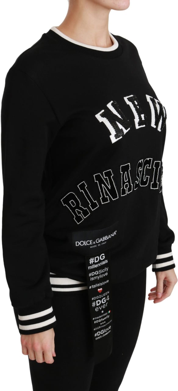 Dolce & Gabbana Black Rinascimento #DGmillennials Sweater Zwart