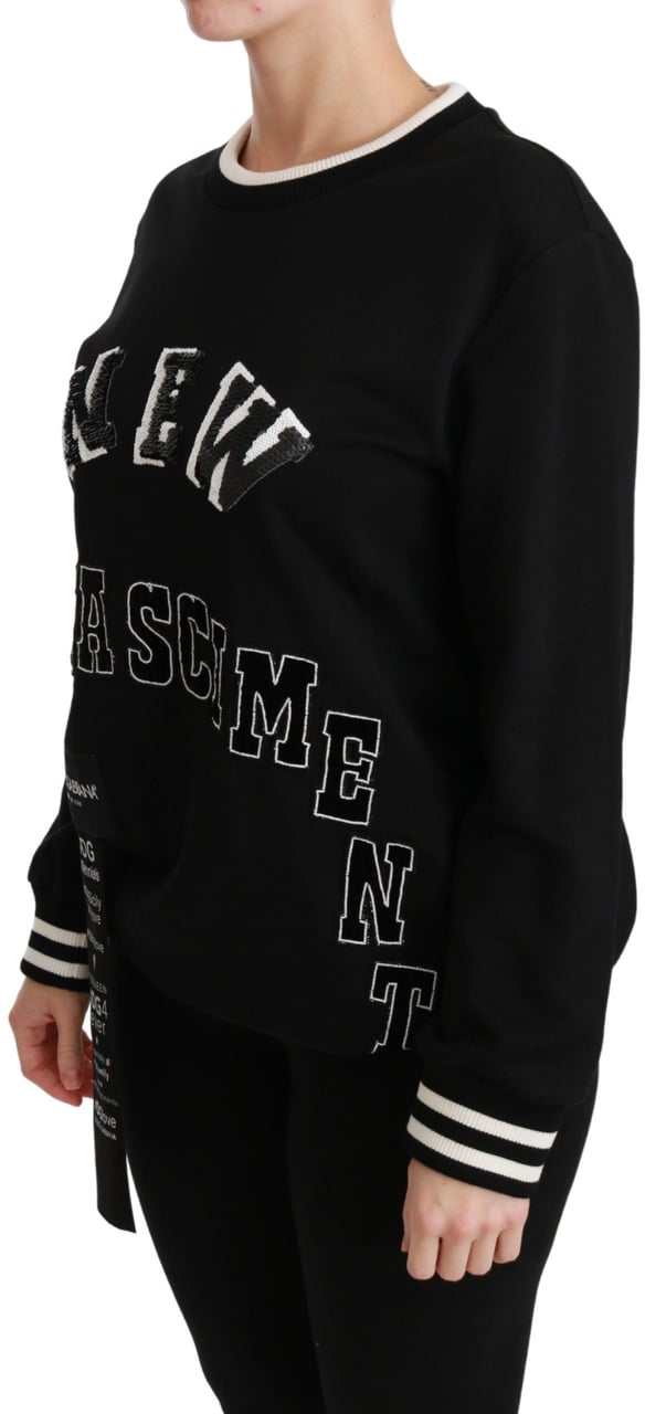 Dolce & Gabbana Black Rinascimento #DGmillennials Sweater Zwart