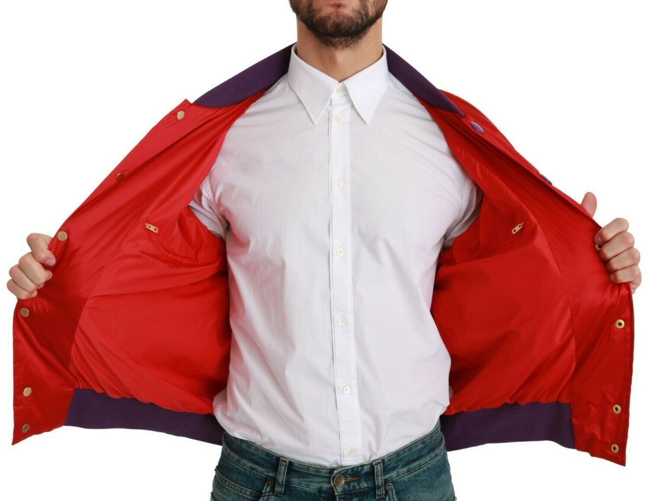 Dolce & Gabbana Red YEAR OF THE PIG Bomber Jacket Rood