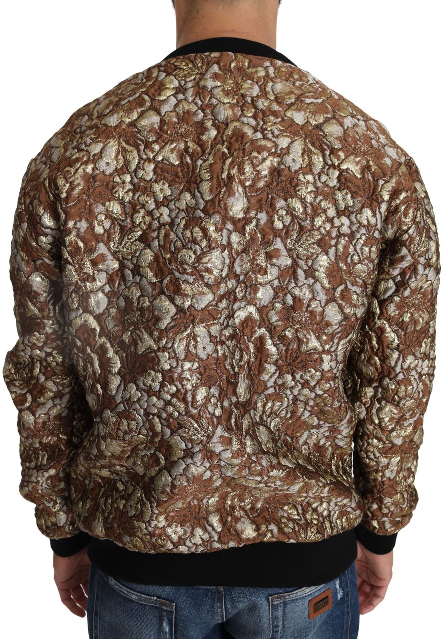 Dolce & Gabbana Multicolor MAMBO Jacquard Pineapple Pullover Sweater Divers