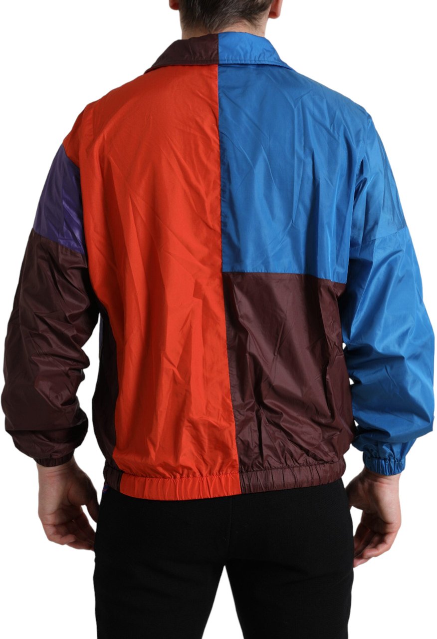 Dolce & Gabbana Multicolor Color Windbreaker Jacket Divers