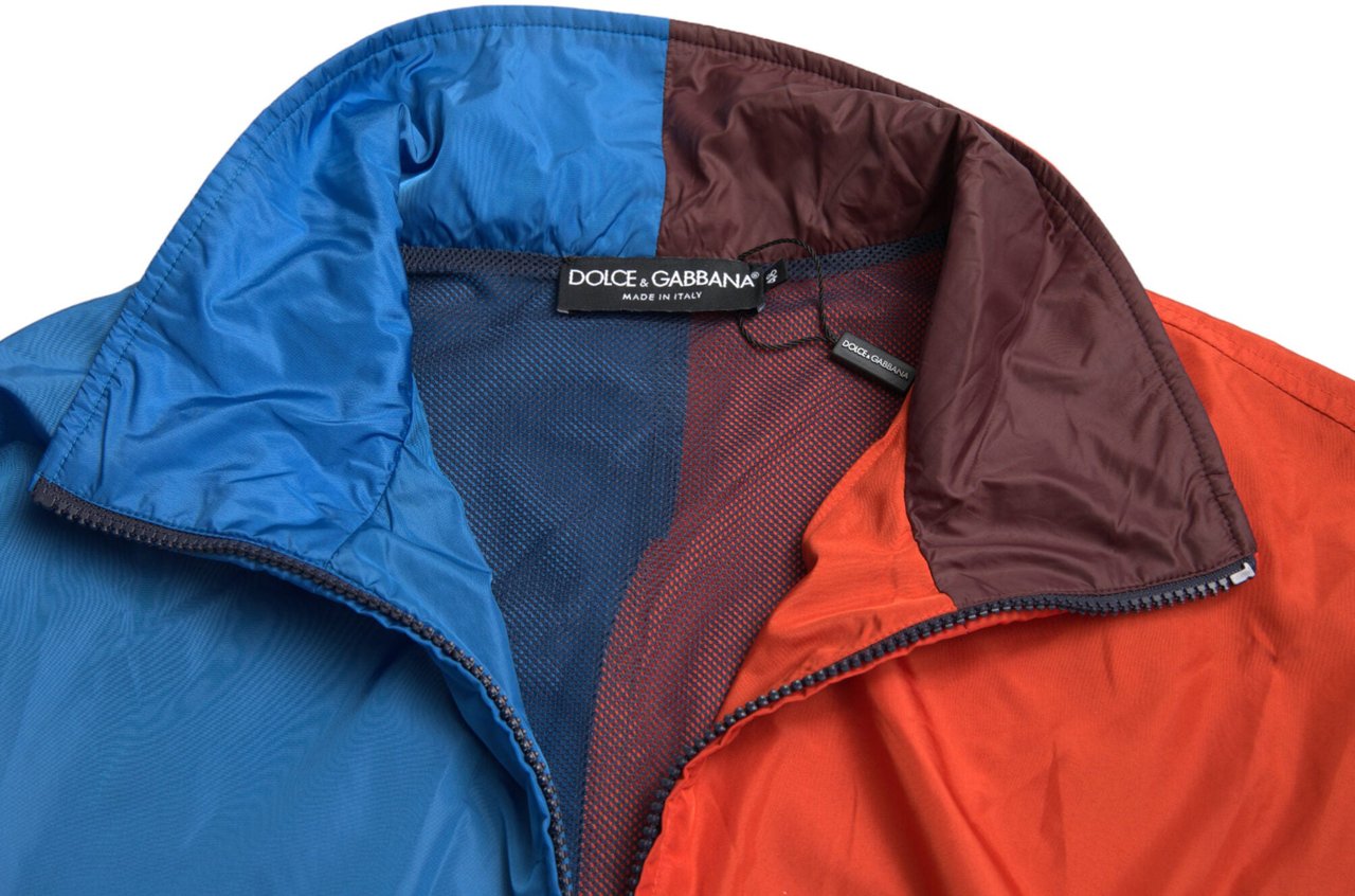 Dolce & Gabbana Multicolor Color Windbreaker Jacket Divers