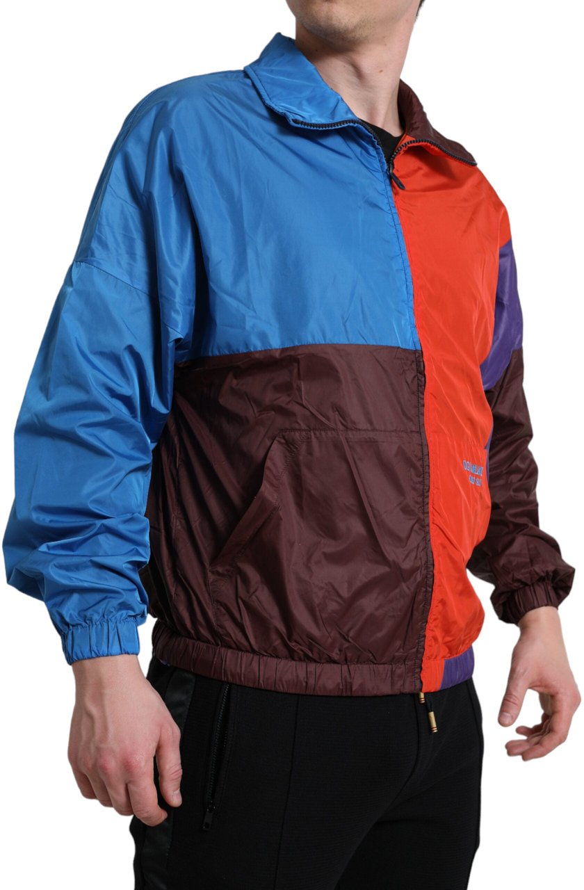 Dolce & Gabbana Multicolor Color Windbreaker Jacket Divers