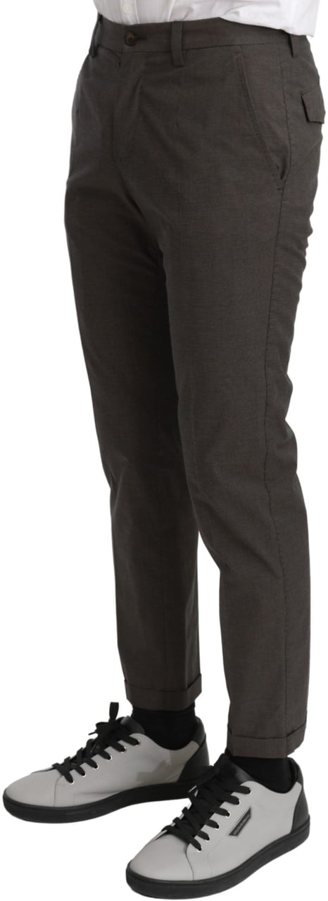 Dolce & Gabbana Brown Casual Mens Trouser 100% Cotton Pants Bruin
