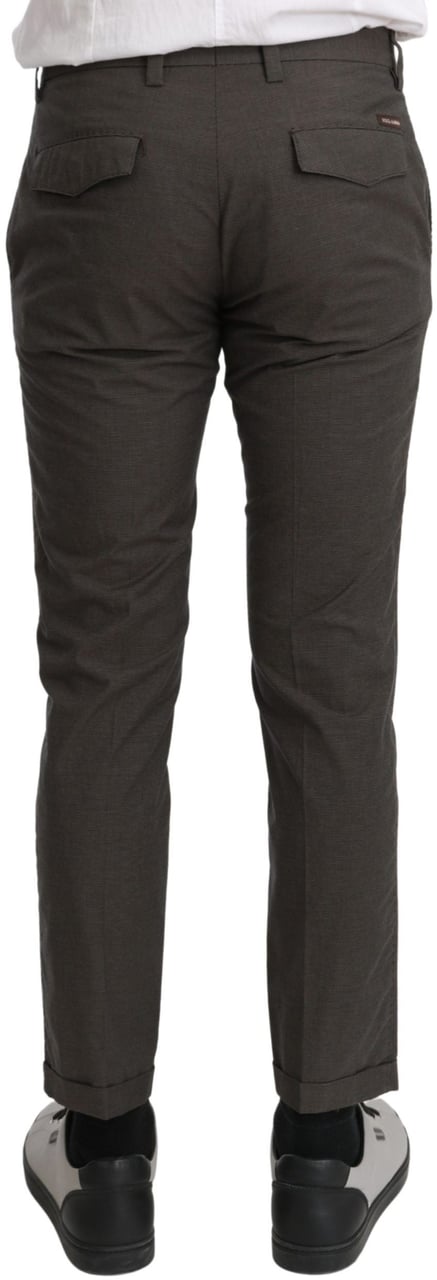 Dolce & Gabbana Brown Casual Mens Trouser 100% Cotton Pants Bruin